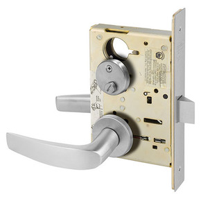 Sargent 8265 LNB 26D Privacy Bath/Bedroom Mortise Lock, Satin Chrome Finish