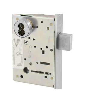 Sargent 60-8203 26D Classroom Deadlock Mortise Deadbolt Only, Accepts Large Format IC Core (LFIC), Satin Chrome Finish