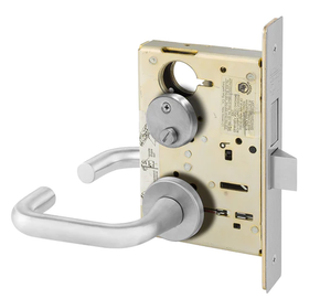 Sargent 8266 LNJ 26D Privacy Bath/Bedroom Mortise Lock, Satin Chrome Finish
