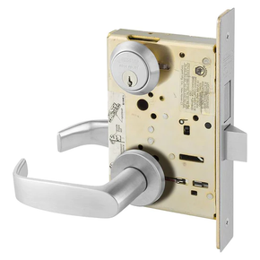 Sargent 8225 LNL 26D Dormitory or Exit Mortise Lock, Satin Chrome Finish