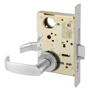 Sargent LC-8243 LNL 26D Apartment Corridor Door Mortise Lock, Conventional Less Cylinder, Satin Chrome Finish