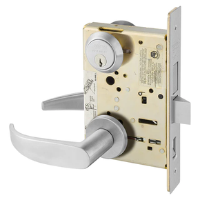 Sargent 8245 LNP 26D Dormitory or Exit Mortise Lock, Satin Chrome Finish