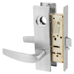 Sargent LC-8205 LW1B 26D Office or Entry Mortise Lock, Conventional Less Cylinder, Satin Chrome Finish