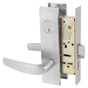 Sargent 8255 LW1B 26D Office or Entry Mortise Lock, Satin Chrome Finish