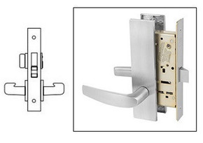 Sargent 8266 LW1B 26D Privacy Bath/Bedroom Mortise Lock, Satin Chrome Finish