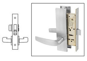 Sargent 8268 LW1B 26D Privacy Bath/Bedroom Mortise Lock, Satin Chrome Finish