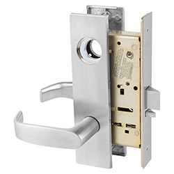 Sargent LC-8289 LW1L 26D Holdback Mortise Lock, Conventional Less Cylinder, Satin Chrome Finish