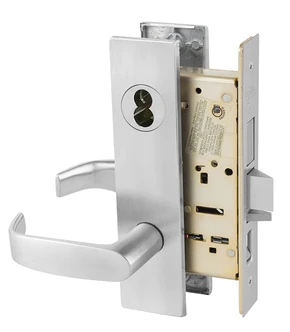 Sargent 70-8243 LW1L 26D Apartment Corridor Door Mortise Lock, Accepts Small Format IC Core (SFIC), Satin Chrome Finish
