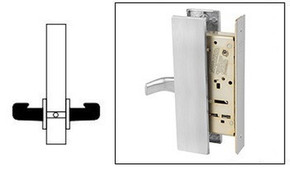 Sargent 8294 LW1L 26D Trim Dummy Mortise Lock, Satin Chrome Finish