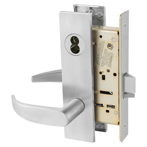 Sargent 60-8204 LW1P 26D Storeroom or Closet Mortise Lock, Accepts Large Format IC Core (LFIC), Satin Chrome Finish