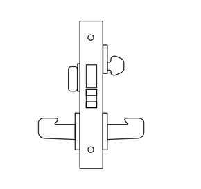 Sargent BP-8224 Room Door Mortise Lock, Lockbody Only