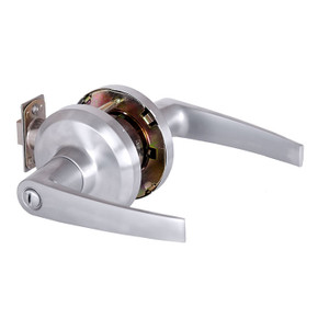 Stanley QCL140 A 626 Heavy Duty Privacy Cylindrical Lock, Slate Lever, Satin Chrome Finish