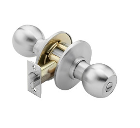 BEST 8K30L4AS3626 Grade 1 Privacy Cylindrical Knob Lock, Satin Chrome