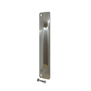 Don-Jo PMLP-111-EBF-630 Out Swing Latch Protector, Satin Stainless Steel