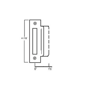 Don-Jo MEST-158 Mortise Extended Lip ANSI Strike