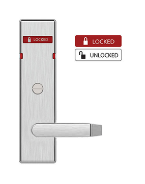 Schlage 47860027 Cointurn Indicator w/ N Escutcheon and 06 Lever, Exterior, LOCKED/UNLOCKED