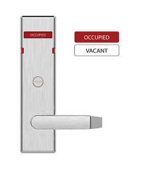 Schlage 47860028 Cointurn Indicator w/ N Escutcheon and 06 Lever, Exterior, OCCUPIED/VACANT