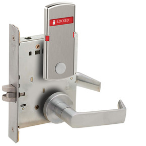 Schlage L9040 06A OS-LOC Bath/bedroom Privacy Mortise Lock w/ Exterior Locked/Unlocked Indicator