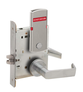 Schlage L9044 06A L283-723 Mortise Privacy and Coin Turn Lock w/ Exterior Do Not Disturb Indicator