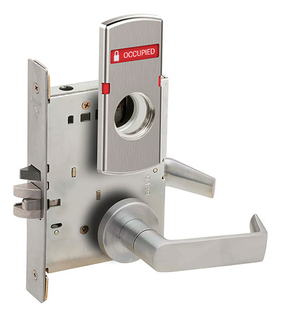 Schlage L9050L 06A OS-OCC Entrance/Office Mortise Lock w/ Exterior Vacant/Occupied Indicator