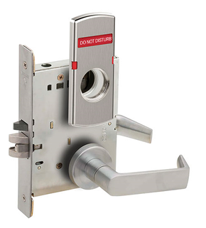 Schlage L9050L 06A L283-723 Office and Inner Entry Mortise Lock w/ Exterior Do Not Disturb Indicator