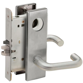 Schlage L9077L 03N Classroom Security Holdback Mortise Lock, Less Cylinder