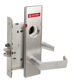 Schlage L9077L 06N L283-722 Classroom Security Holdback Mortise Lock w/ Exterior Vacant/Occupied Indicator