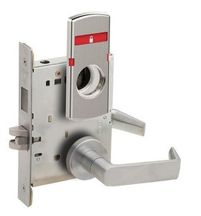 Schlage L9456L 06A OS-SYM Corridor Mortise Lock w/ Exterior Symbols Only Indicator