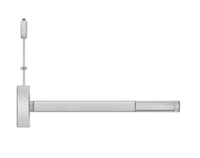 PHI Precision FL2208LBR Fire Rated Surface Vertical Rod Exit Device, Key Locks/Unlocks Lever/Knob Prep (No Trim), Less Bottom Rod