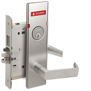 Schlage L9480P 06N OS-OCC Storeroom Mortise Lock w/ Exterior Vacant/Occupied Indicator
