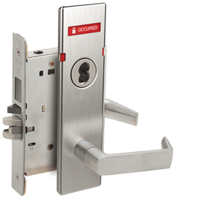 Schlage L9480J 06N OS-OCC Storeroom Mortise Lock w/ Exterior Vacant/Occupied Indicator