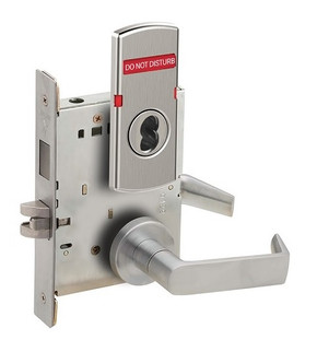 Schlage L9466J 06A L283-723 Utility Room/Storeroom Mortise Lock w/ Exterior Do Not Disturb Indicator