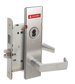 Schlage L9466J 06N L283-722 Utility Room/Storeroom Mortise Lock w/ Exterior Vacant/Occupied Indicator