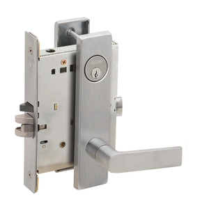 Schlage L9082P 01L Institution Mortise Lock w/ 01 Lever and L Escutcheon