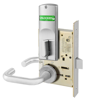 Sargent V01-8265 LNJ Privacy Bath/Bedroom Mortise Lock w/ Unlocked/Locked Indicator