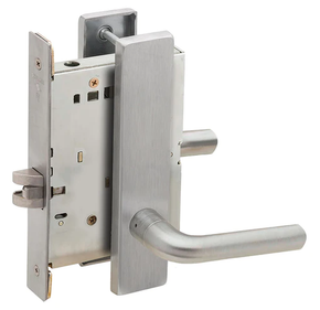 Schlage L9010 02L Mortise Passage Lock w/ 02 Lever and L Escutcheon