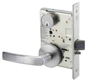 Accentra (Yale) MOR8829FL 626 Closet Mortise Lever Lock, Monroe Style, Satin Chrome Finish Accentra (Yale) MOR8829FL 626 Closet Mortise Lever Lock, Monroe Style, Satin Chrome Finish