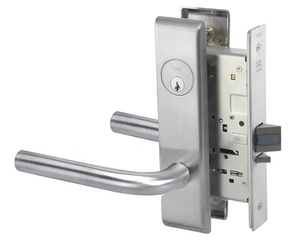Accentra (Yale) PNCN8890FL 626 Fail Safe Mortise Electrified Lever Lock, Pinehurst Style, Satin Chrome Finish