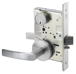 Accentra (Yale) MOR8891FL 626 Fail Secure Mortise Electrified Lever Lock, Monroe Style, Satin Chrome Finish