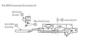 Adams Rite 4014-01 Two-Point Conversion Kit for MS1861 Bottom Rail Deadlock