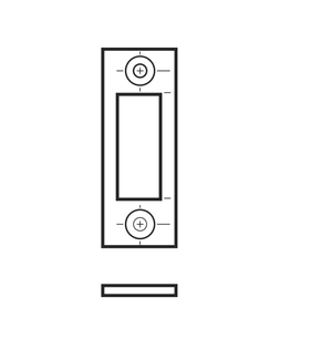 Adams Rite 4170 Trim Strike for 4070 Short Throw Deadbolt