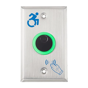 Alarm Controls NTB-1A Battery Powered No Touch Sensor, Single Gang w/ ADA symbol