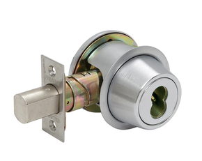 Falcon D221B Single Cylinder x Rose Deadbolt, Accepts SFIC