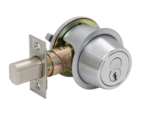 Falcon D241CP6 Single Cylinder x Turn Deadbolt, Schlage C Keyway