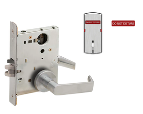 Schlage L9056L 06A IS-DND Entrance Office w/ Auto Unlocking Mortise Lock, Interior Do Not Disturb Indicator