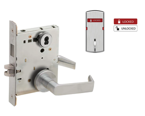 Schlage L9456J 06A L283-711 Corridor Mortise Lock w/ Deadbolt and Interior Locked/Unlocked Indicator