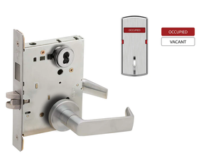 Schlage L9473J 06A L283-712 Dormitory/Bedroom Mortise Lock w/ Interior Vacant/Occupied Indicator