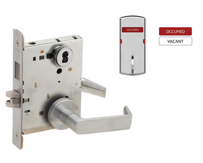 Schlage L9473B 06A L283-712 Dormitory/Bedroom Mortise Lock w/ Interior Vacant/Occupied Indicator