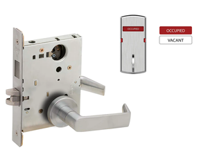 Schlage L9473L 06A L283-712 Dormitory/Bedroom Mortise Lock w/ Interior Vacant/Occupied Indicator