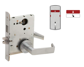 Schlage L9473L 06A L283-714 Dormitory/Bedroom Mortise Lock w/ Interior Symbols Only Indicator